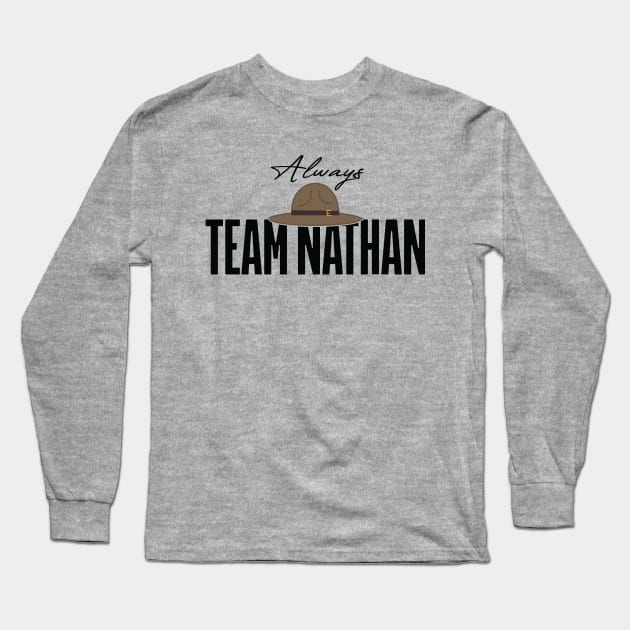 Team Nathan Long Sleeve T-Shirt by Suspenders Unbuttoned Media 